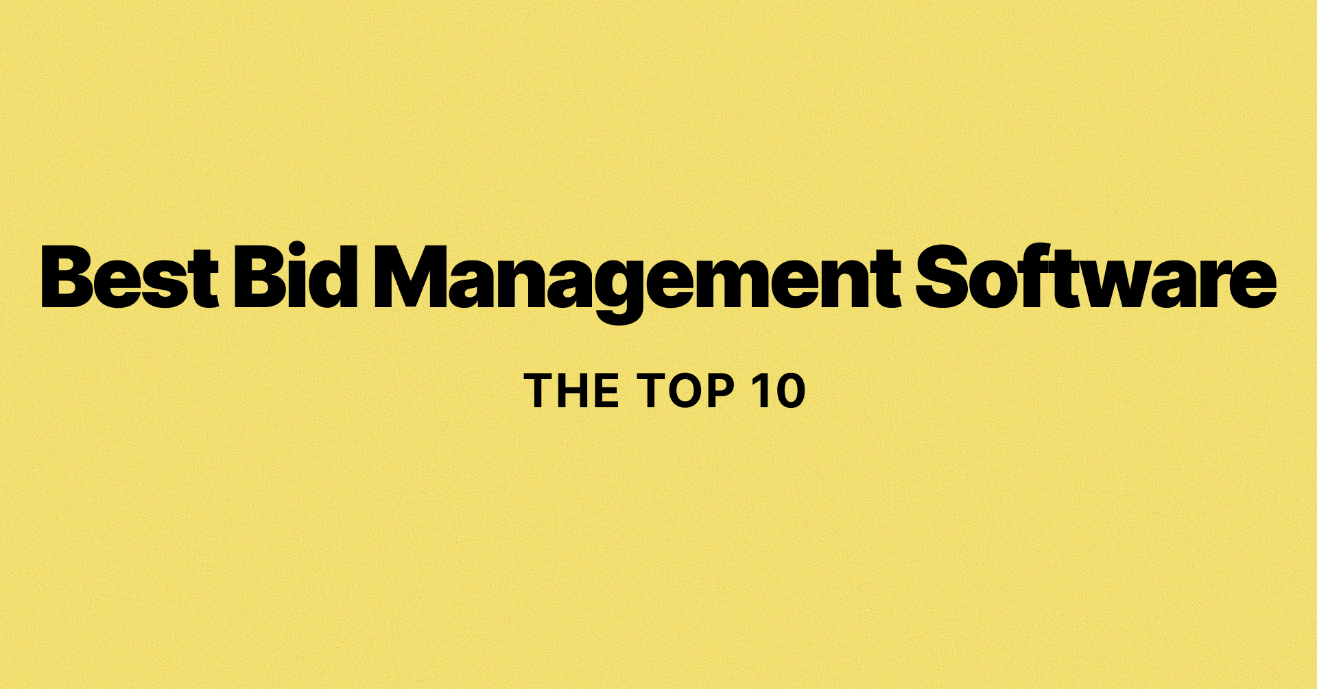software for bid management
