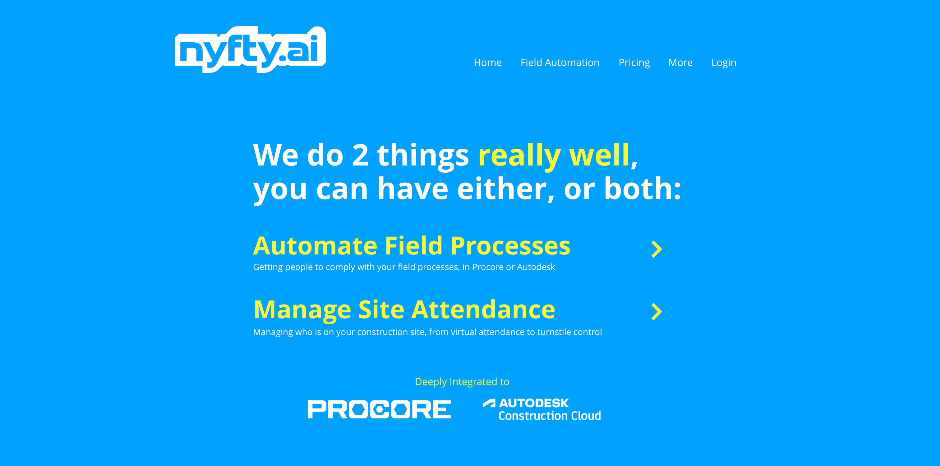 Nyfty homepage