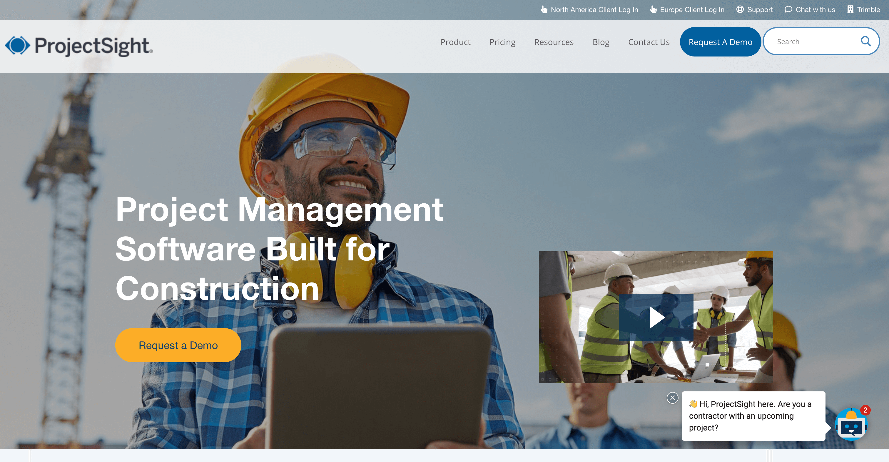 Project Sight homepage