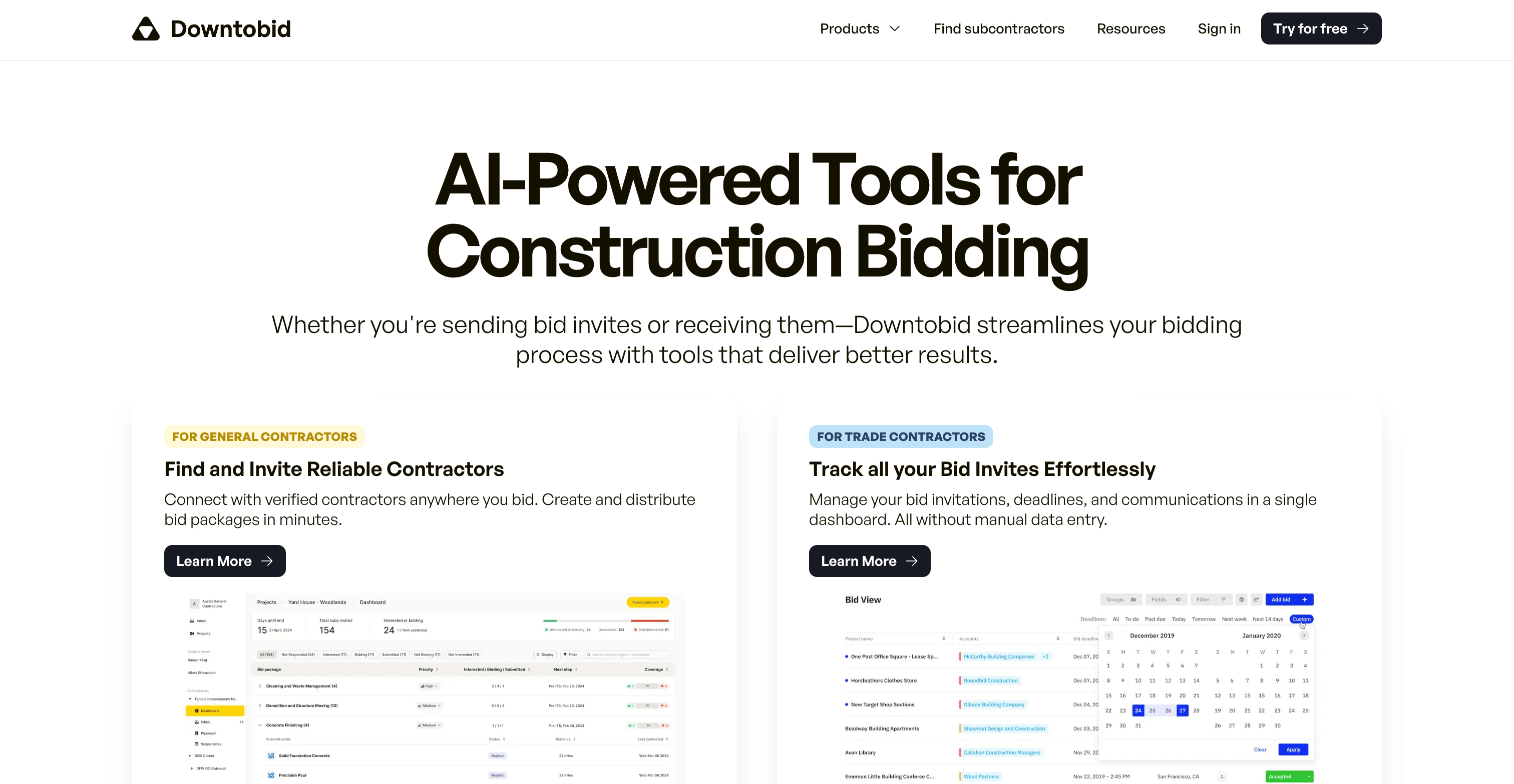 new new homepage downtobid