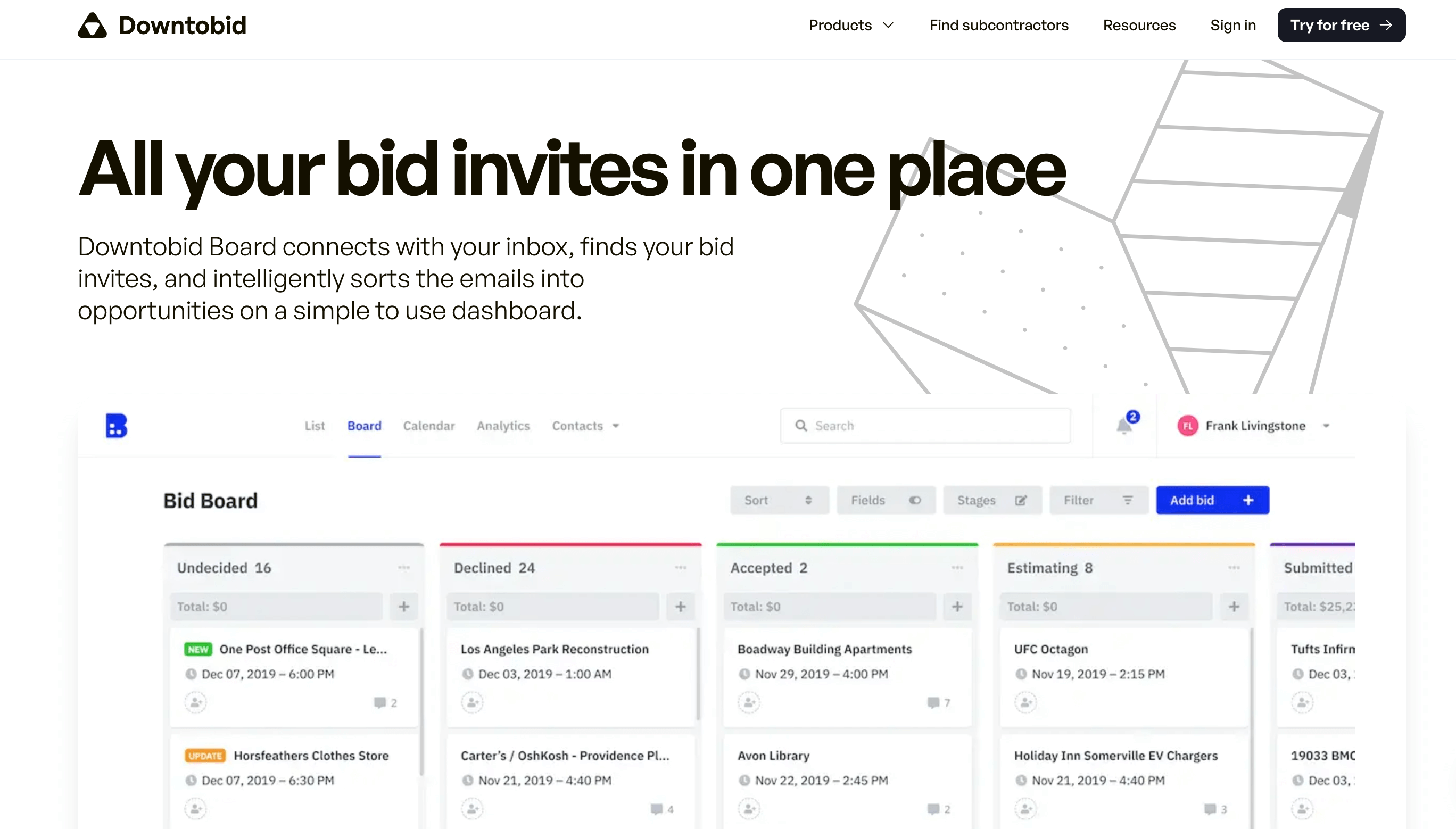 bid board downtobid